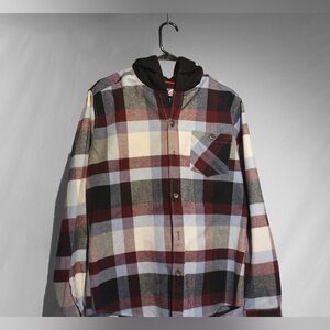Mens Flannel with hood (7 Downie St)